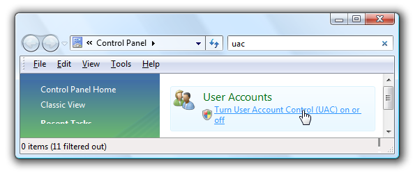 control panel user accounts